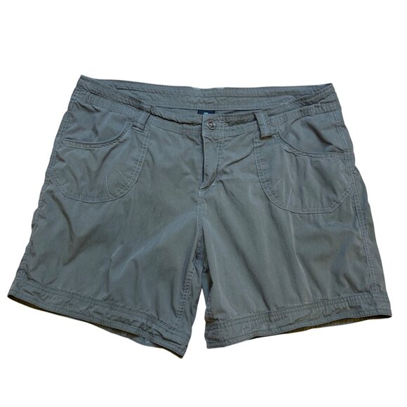 Kuhl Womens Olive Green Cargo Shorts Size 14 Lightweight - Picture 1 of 8